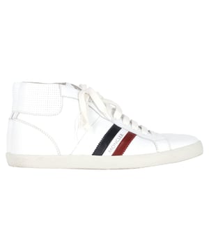 VINTAGE, RRP AS NEW
The Moncler Monte Carlo Striped High Top Sneakers in White Leather are a stylish and iconic choice for footwear. These sneakers feature diagonal stripes in Moncler's classic and versatile colorway, adding a sporty and modern touch to the design. Crafted from white leather, these high-top sneakers offer a sleek and contemporary silhouette that combines style and comfort. The addition of the iconic Moncler logo patch enhances the recognizability of the brand, making these sneakers a fashionable and distinctive statement piece for any casual ensemble.



with Box

Moncler Monte Carlo Striped High Top Sneakers in White Leather
Condition: Very good
Signs of wear: Include Box., Minor markings, Lightly used but very well maintained. Minor mark at soles & creasing, light scuffing at the soles and heels.
Packaging: Box
Color: White | ecru
Material: Leather | leather
Size: EU41/US8
Measurements: Heel height: 25; Insole length: 310
SKU: MRPPUGBSH400162M