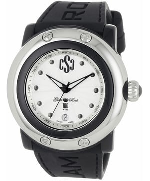 Glam Rock GR62020 - Herrenuhr Quarz aus Polycarbonat• Material: Polycarbonat• Glas: Saphir• Armband: Silikon• Farbe: Silber Schwarz• Wasserbeständigkeit: 100 m (10 ATM)• Gehäusegröße: 46 mm