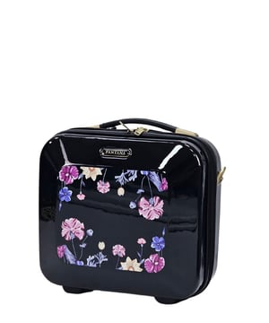Introducing our Hard Shell Cosmetic Bag– an embodiment of style and functionality for your travels. Crafted with the highest standards, these suitcases boast strong and flexible ABS material, providing ample packing space and supreme protection for your belongings.
Design Features:
• VIBRANT multi flower print for a unique and eye-catching look.
• ABS HARD SHELL + ALUMINIUM COPING HANDLE - Our suitcases are made of hard ABS material, it’s strong, light weighted and scratch resistant. The aluminium coping handle is lightweight and strong.
• DETAILED INTERIOR - The Interior of the suitcase are covered with two layers of materials. Polyester fabric and a thin layer of foam, to increase elastic buffer and add comfort for our dear customers. Also with Interior mesh zip pocket and elasticated, squared full capacity design.

Inside, enjoy the convenience of elasticated tie-down straps, a middle divider laundry section, and a large zippered pocket for small items. The fully lined interior with high-quality polyester enhances durability. The waterproof hard shell offers lightweight yet strong protection. The unique print makes spotting your luggage easy on the airport carousel.  Elevate your travel experience with this stylish and practical cosmetic Bag

Cosmetic Bag Size: 33x33.5x19cm/ 1.4KG, 17L,