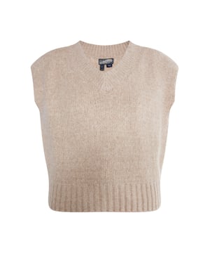 De zachte garenmix en het grofgebreide, casual model geven het DreiMaster Vintage sweatervest een relaxte, casual look. Je kunt het losse model in de voorkant van een spijkerbroek stoppen of over een overhemd dragen.  Slipover