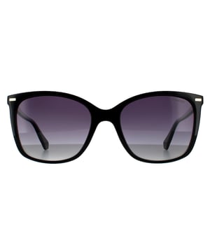 Die Polaroid Sonnenbrille PLD 4108/S 807 WJ Schwarz-Grau Verlauf polarisiert hat ein stilvolles quadratisches Design und besteht aus leichtem Acetat. Das Logo von Polaroid ist auf den schlanken Bügeln angebracht und sorgt für Authentizität. Hochwertige polarisierte Gläser bieten ausgezeichneten Schutz vor der Sonnenblendung und gewährleisten den ganzen Tag über Komfort.