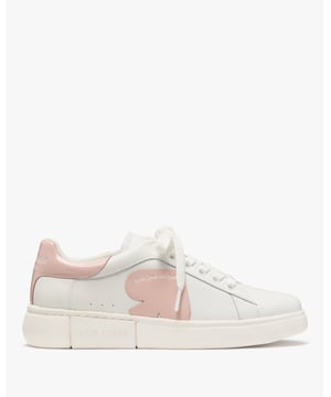 Charli Smooth Leather Sneaker, Round Toe