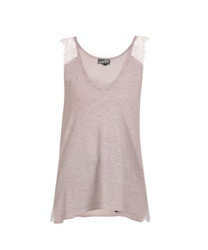geen voering/geen voering, geen vulling  Met deze top van DreiMaster Vintage kun je op verschillende manieren je zomeroutfits samenstellen. De luchtige linnen-katoenmix voelt ontspannen aan op de huid en is met elke look te combineren. Mooie eyecatcher: de bandjes zijn gemaakt van fijn bloemenkant.  Top