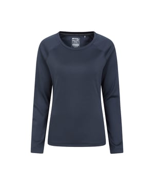 100% Polyester. Stof: Netwerk. Ontwerp: Eenvoudig. Hals: Crew Neck. Mouwtype: Met lange mouwen. Stoftechnologie: Ademend, IsoCool, Lichtgewicht, Vochtafvoerend. Zonne-rating: UPF 30+.