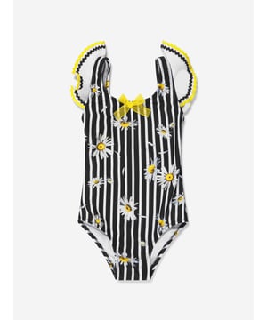 Introducing the Girls Striped Daisy Print Ornella Swimsuit by Nessi Byrd ‚Äì a tasteful yet playful addition to your child's summer wardrobe! Complementing Contrasts: The timeless stripes and daisy prints make a trendy combination, ensuring your girl is a trendsetter. Comfort Meets Durability: Crafted using high-grade materials, this swimsuit ensures optimal comfort, making it an ideal pick for pools &amp; beaches. UV50 Sun Protection: Helps safeguard your child's skin from harmful UV rays. Elevate your girl's fashion quotient with this fabulous Nessi Byrd creation!