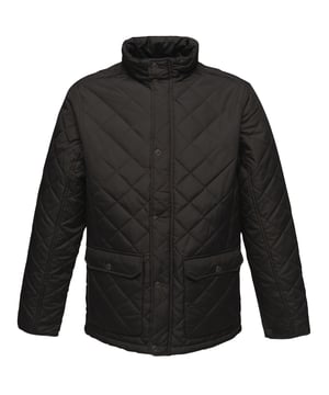 100% Polyester. Gesteppte, wasserabweisende Jacke. Thermo Guard Isolierung. 160gsm Körper-Isolationswatte Gewicht. 2 untere aufgesetzte Taschen.