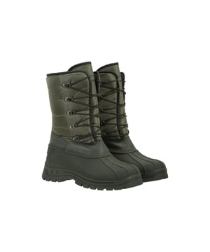 Bovenstuk: Textiel. Voering: Isolerend, Sherpa. Buitenzool: diepe groeven, grip, tractiegrip. 5 Ogen. Stof Technologie: Duurzaam, DWR Finish, Hoge Warmte, IsoDry, Sneeuwdicht. Vlakke. Ontwerp: Logo. Sluiting: Vetersluiting.