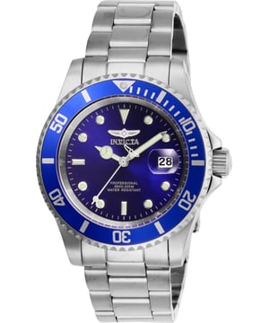 El Invicta 26971 tiene una caja de acero inoxidable de 40 millimetros con una esfera azul.
Esta modelo funciona con un movimiento de Cuarzo preciso.
Resistencia a la presión de aqua de 20 bares.
Este modelo es parte de la colección Invicta Pro Diver.

2 años de garantía Invicta.