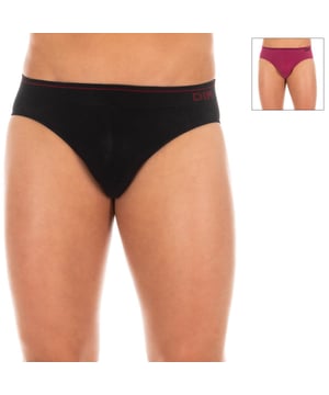 Pack-2 briefs Unno Basic by Dim.
 Elastic waistband, with contrasting brand name on one side.
 Breathable fabric.
 Withouth stitches.
 Anatomical front with the ability to hold without squeezing.
 Composition: 53% Cotton, 31% Polyamide, 14% Elastane, 2% Polyester
 Care:
- Hand wash at max temperature. 40º.
 - Do not use bleach.
 - The use of a dryer is not allowed.
 - Do not iron.
 - Do not dry clean.