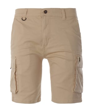 These cargo shorts from Luke 1977 combine comfort and style. Crafted from a pure stretch cotton cut to knee length. Featuring spacious utility pockets, twin slit pockets and a singular rear button pocket. A key chain integration loop sits at the zip button fly waist. Finished with the iconic Luke lion embroidered at the left leg. Regular Fit, Pure Cotton Composition, Twin Utility Pockets, Twin Slip Pockets, Zip Button Fly, Key Chain Integration Loop, Belt Loops, Luke 1977 Branding. Style & Fit: Regular Fit, Fits True to Size. Composition & Care: 100% Cotton, Machine Wash.