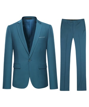 [Material & Pflege] 70 % Polyester, 30 % Viskose. Chemische Reinigung empfohlen, Handwäsche möglich, jedoch mit kaltem Wasser. [Stil & Design] Schmale Passform, spitzes Revers, vier Knöpfe am Ärmel, Knopfverschluss. Hose mit flacher Vorderseite und freier Länge, verlängertem Hüftgurt, schrägen Seitentaschen. Das schlichte und elegante Designkonzept und das Schriftdesign vereinen klassische Anzugkultur mit modernen Elementen. Es sieht gut aus und ist charmant, wenn Sie es anziehen. [Paket] 1 * Blazer + 1 * Hose