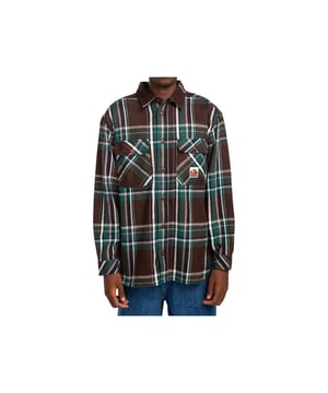 CAMISA HOMBRE HUECO CLASSIC LS MARRON