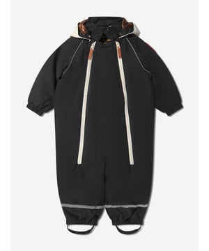 This Mini Rodini Alaska Panda Overall in Black has been designed for both baby boys and baby girls alike. Perfect for snow wear activities, the overall is crafted from a 100% recycled polyester material which will keep your precious little one warm and snug. The overall features adjustable shoulder straps and press studs for easy dressing and removal. Soft, comfortable and stylish for your little one €“ this is an essential for any adventurous winter day.·  Mini Rodini·  Occasion: Occasion·  Snow·  Plain