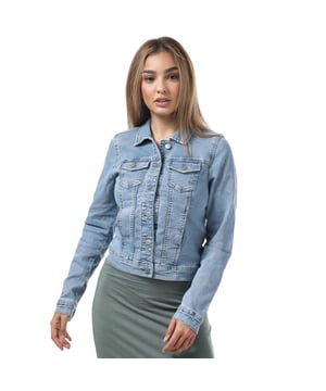 Only Wonder Life denim jack voor dames, lichtblauw