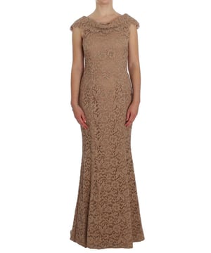 Marke: Dolce & Gabbana  
Stil: Maxi-Sheath-Kleid  
Farbe: Pink  
Material: 55% Baumwolle, 20% Nylon, 25% Viskose  
Futter: 96% Seide, 4% Elastan  
Seidiger Stretch-Innenfutter für zusätzlichen Komfort  
Reißverschluss hinten für ein einfaches Anziehen  
Logodetails auf dem Kleid  
Hergestellt in Italien  