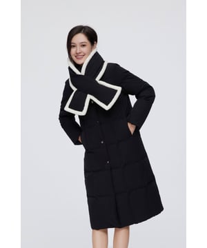 Crafted with premium 680+ quality duck down, this jacket blends elegance with sustainability. Made from eco-friendly, biodegradable fabric—an award-winning choice in sustainable fashion—it features a soft, minimalist hooded design and a detachable scarf for added versatility and warmth.

HIGH QUALITY 680+ DUCK DOWN: 90% filling for optimal warmth, evenly distributed for consistent warmth.

ECO-FRIENDLY TECH FABRIC: Made from eco-friendly SORONA fabric, derived from plants and biodegradable.