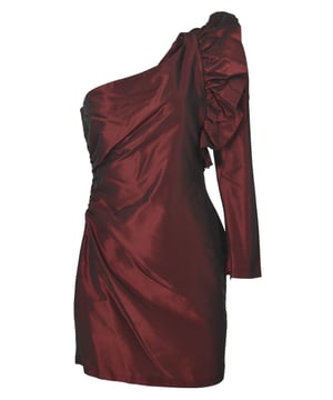 Gorgeous Wine Red Taffeta Dress Perfect for Sophisticated Evenings.
Sizing: As expected