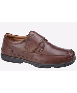 Complete your wardrobe with these staple Burnish Leather Dexter shoes crafted by Roamers to bring reliability and style to your casual every day look with comfortable features such as a secure hook and loop fastening, wide fit and padded ankle collar, these are bound to be your go to shoe. 
 - Burnish Leather
 - Hook and Loop fastening 
 - Intricate stitching 
 - Padded ankle collar 
 - Wide Fit Comfort
 - Phylon/Rubber Sole
 - Leather lining 
 - Padded sock liner