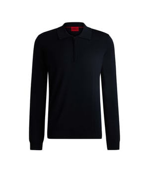 Een veelzijdige trui van HUGO, gebreid in superzachte garens. Dit regular-fit ontwerp heeft een polokraag en een ritssluiting. Dit product is gemaakt van verantwoord gewonnen wol.