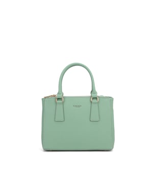 Damenhandtasche mit Reißverschluss. eine mit Reißverschluss-Innentaschen. Eine Vorderseite mit Reißverschluss und eine Rückseite mit Reißverschluss-Außentaschen. verstellbarer und abnehmbarer Schultergurt. Im PU-Griff. ein Innenfach.  Außenmaterial. Innen ungefüttert. Maße: 27x20x11,5 cm. Modeprodukt