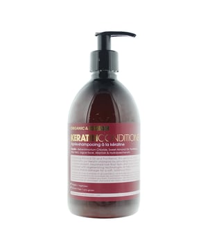 Organic and Botanic Keratin Conditioner is designed to nourish and strengthen your hair, leaving it looking and feeling healthy, silky-smooth, and full of vitality. Infused with natural, organic ingredients, this conditioner is specially formulated to target damaged hair and provide intense hydration and restoration. This conditioner is enriched with keratin, a vital protein that makes up the structure of hair. It helps strengthen and repair damaged strands, leaving them smoother, shinier, and more resilient. The conditioner delivers a surge of moisture to parched and brittle hair. It replenishes and locks in essential hydration, restoring the hair's natural balance and promoting a lustrous, healthy appearance. With regular use, this conditioner helps control frizz and flyaways, providing a sleek and manageable texture. It leaves your hair looking beautifully smooth and polished. The keratin-infused formula imparts a natural, radiant shine to your hair, enhancing its overall luster and vibrancy. This conditioner is crafted with a blend of organic and natural botanicals, free from harsh chemicals, sulfates, and parabens. It is gentle on your hair and scalp, making it suitable for all hair types, including sensitive scalps. The conditioner works to fortify hair strands, reducing breakage and split ends. It helps restore hair to its optimal condition, promoting long-term hair health. This product is not tested on animals, and its formulation is mindful of the environment, making it a conscious choice for eco-conscious consumers. Whether you have straight, wavy, curly, or coily hair, Organic & Botanic Keratin Conditioner is suitable for all hair types and textures, providing universal benefits for improved hair health.