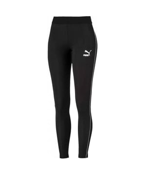 Puma Klassiekers Dames Rib Legging Casual Zwart Strak 595208 01