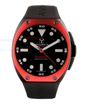 Avio milano: reloj súper negro para hombre