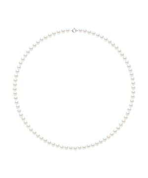 Necklace made with Cultured Freshwater Pearl 5-6mm Button - Natural White Color and spring-loaded clasp 925 Sterling Silver Length 42 cm , 16,5 in - Our jewellery is made in France and will be delivered in a gift box accompanied by a Certificate of Authenticity and International Warranty
