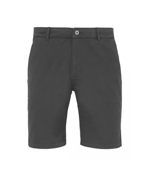 Mens chino shorts with two front pockets and two back pockets with button fasteners.  Zip fly and button fastening to the front.  Soft finish fabric. Domestic wash at 40c. Fabric: 100% Cotton Twill. Size (ins): XS: 30, S: 32, M: 34, L: 36, XL: 38, 2XL: 40, 3XL: 42, 4XL: 44.