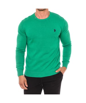 Trui met lange mouwen U.S. POLO ASSN.
 Ideaal om een casual en moderne look af te maken.
 Ronde hals.
 Geborduurd logo op de voorkant.
 Manchetten en zoom met geribde afwerking.
 Naden in toon zichtbaar.
 Samenstelling: 100% katoen
 Onderhoud:
Wassen op maximum temperatuur 30º.
 Strijken op lage temperatuur.
 Geen bleekmiddel gebruiken.
 Geen droger gebruiken.
 Niet chemisch reinigen.