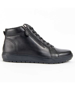 Purapiel Garantie, 10 Jahre Garantie. Lässige Stiefelette für Frauen. Hergestellt aus 100% natürlichem Leder, frei von Chrom VI. Hochwertige Materialien. Gepolsterte Innensohle. Hergestellt von anderen Marken für unsere Marke. Ungefähre Maße: 10 cm hoher Schaft und 8 cm breiter Schaft.