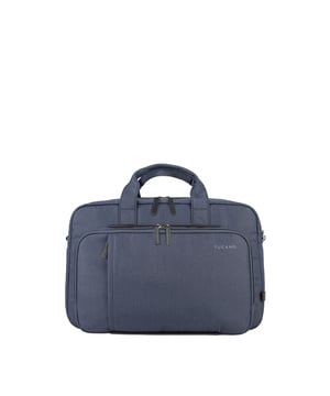 Unisex handtas met ritssluiting. één met ritssluiting en twee open binnenzakken. één voorkant met externe zakken met ritssluiting. verstelbare en afneembare schouderband.  Handvat van gerecycled polyethyleentereftalaat. twee binnenvakken.  extern materiaal.  Binnenkant van gerecycled polyethyleentereftalaat. Afmetingen: 43x28x18 cm. Modeproduct