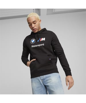 PRODUCT STORY: Add this fleece hoodie to your essential BMW M Motorsport gear and stay track ready. It comes in a classic, seasonal colours and celebrates the power and agility of the marque with the BMW M Motorsport insignia. FEATURES & BENEFITS: Made with at least 20% recycled material as a step toward a better future. DETAILS: Regular fit; Fleece-lined jersey; Hood with drawcords; Long sleeves; BMW M Motorsport branding