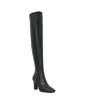 Update your style with our Sirenna over the knee, thigh high boots. Resting on wearable high block heel and designed with a convenient side zip fastening, this versatile boot promises to carry you through this season, and into the next, in style and comfort.