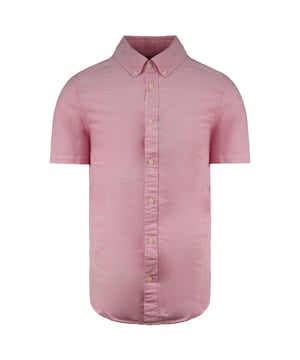 Calvin Klein Jeans Slim Fit Manga Corta Hombre Camisa Oxford Rosa J30J307444 694