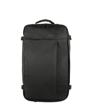 Unisex-Koffer mit Reißverschluss. eine offene Innentasche. zwei vordere Außentaschen mit Reißverschluss. fehlender Schultergurt. Griff aus Polycarbonat. ein Innenfach.  externes Material.  Innenraum aus recyceltem Polyethylenterephthalat. Maße: 36x63x20 cm. Modeprodukt