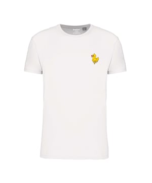 Heren t-shirt van het merk Ballin Est. 2013. De shirts van Ballin Est. 2013 zijn gemaakt van 100% biologisch katoen, en hebben een normale pasvorm. Het zachte katoen zorgt voor een heerlijk draagcomfort.  Merk: Ballin Est. 2013Modelnaam: Backprint Duck ShirtCategorie: heren t-shirtMaterialen: biologisch katoenKleur: wit