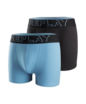 Deze boxershorts voor heren zitten comfortabel en nauwsluitend. Ze hebben een comfortabele snit en bieden optimale ondersteuning. Ze zijn gemaakt van hoogwaardige materialen en hebben een hoog draagcomfort. De elastische tailleband is rondom versierd met de geweven labelbelettering in 3D-look. De set bevat twee zwembroeken.