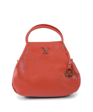 By: V Italia - Detail: V10312 DOLLARO CORALLO - Colour: Coral- Composition: 100% LEATHER - Measures: 30x25x12 cm - Made: ITALY