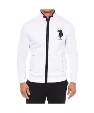 Sudadera con cremallera U.S. POLO ASSN.
Ideal para completar un look casual y moderno.
Tiene cremallera completa.
Logo bordado en la parte delantera superior.
Puños y bajos con acabado acanalado.
Dos bolsillos abiertos en la parte delantera.
Costuras vistas a tono.
 Composición: 100% Algodón
 Cuidados:
Lavar a temperatura máxima 30º.
Planchar a temperatura baja.
No usar lejía.
No usar secadora.
No lavar en seco.