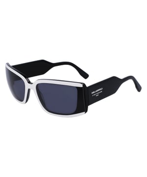 Gafas de sol unisex de color en blanco y negro - Karl Lagerfeld KL6106S-6• material: acetato• color: en blanco y negro• tamaño: 64/19/135 mm (longitud de la lente / ancho del puente / longitud de la varilla)  Category 3