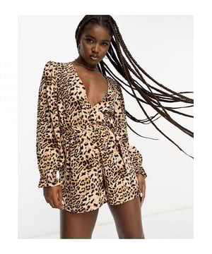 Miss selfridge leopard dress sales