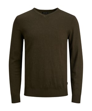 Deze gebreide trui van Jack & Jones is een lichtgewicht en elegante trui voor het overgangsseizoen. De trui heeft een V-hals voor een klassieke en stijlvolle look. De trui heeft lange mouwen voor warmte en bescherming. De trui heeft geribde boorden en zoom voor een perfecte pasvorm. De trui heeft een gemêleerde look, wat zorgt voor een modieuze en moderne uitstraling. De trui is gemaakt van een lichtgewicht breisel waardoor hij zacht en comfortabel aanvoelt. De trui is gemaakt van hoogwaardige materialen die duurzaamheid garanderen. Deze gebreide trui is een veelzijdige en gezellige basic voor je garderobe die je met verschillende outfits kunt combineren.
