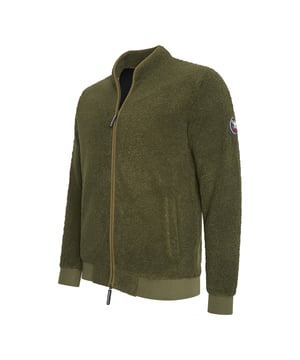 Chaleco Cappuccino Italia para hombre. El chaleco está hecho de poliéster de alta calidad y tiene un corte regular.  Marca: Cappuccino ItaliaNombre del modelo: Sherpa FleeceCategoría: chaleco para hombreMateriales: poliésterColor: verde militar.