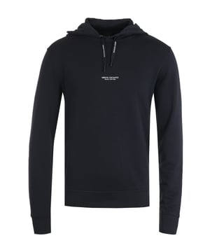 Eleganter Hoodie von der Marke Armani Exchange. Mit Kapuze und Logo-Schriftzug auf der Brust.