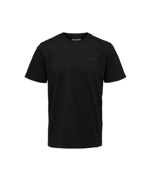 Polo selecto para hombre. El polo está hecho de 100% algodón y tiene un corte regular.  Marca: SelectedNombre del modelo: Aspen Logo TeeCategoría: polo para hombreMateriales: algodónColor: negro