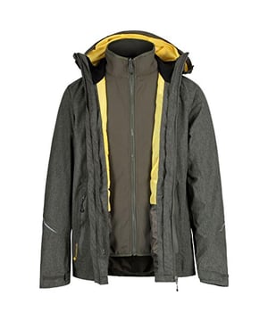 Made of highly waterproof, breathable ISOTEX 15,000 stretch fabric with a detachable Softshell inner. Features include two-way venting zips to the front and underarms, a fully adjustable mountain hood, articulated sleeve design for superb mobility. With the Regatta Outdoors print on the chest. 100% Polyester.