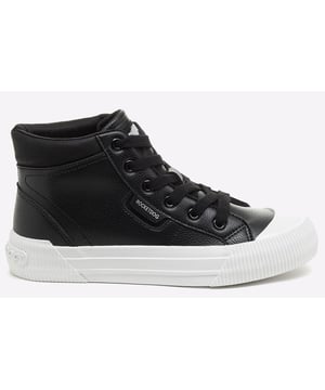 Ontdek de Rocket Dog Cherry trainer. een perfecte mix van stijl en functionaliteit. Dankzij het iconische hoge ontwerp kun je moeiteloos overschakelen van een casual naar een stoere look. Gemaakt met premium materialen. dit volledig gevoerde basisstuk biedt optimaal comfort dankzij de kussens. zachte binnenzool voor extra warmte. De dikke buitenzool en neus zorgen voor extra bescherming en een stevige stap. Ontworpen voor uw ontspanning. dagelijkse slijtage en met een unieke sfeer.