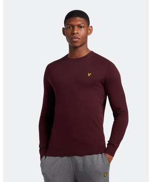 As timeless as they come, the Lyle & Scott Crew Neck Cotton Merino Jumper is the key to an elevated wardrobe this season. Perfect for layering with shirts or tees, made from a merino-cotton blend that's as soft as it is warm, and finished with fine ribbing at collar, cuff and hem for perfect fit as well as the ultimate mark of heritage: our signature Golden Eagle.