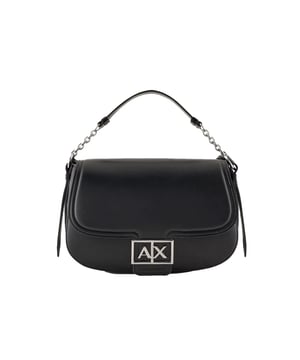 Umhängetasche Armani Exchange Buckle AX Damen Schwarz Polyurethan. Authentisches Gepäck von Armani Exchange - Streetwear/Sportswear-Design von Armani Exchange - Armani Exchange für Frauen, modisch und perfekt für den Alltag - Die schwarze Umhängetasche von Armani Exchange lässt sich ideal mit Ihrem restlichen Kleiderschrank kombinieren - Angenehmes Polyurethan-Material - Klassisch - Buckle AX -